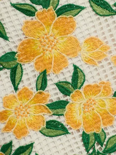 Milly Women's Marta Floral-Embroidered Midi-Skirt - Yellow Green | Thumbnail 7 Milly Women's Marta Floral-Embroidered Midi-Skirt - Yellow Green | Thumbnail 7