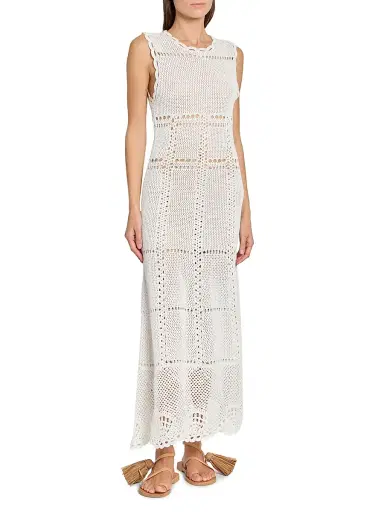 Erdem Women's Cotton Crochet Maxi Dress - Ivory - Size XL | Thumbnail 3 Erdem Women's Cotton Crochet Maxi Dress - Ivory - Size XL | Thumbnail 3