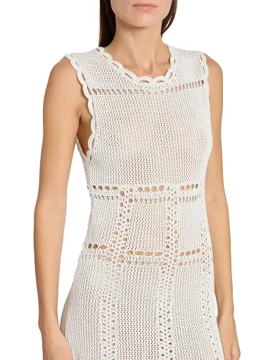 Erdem Women's Cotton Crochet Maxi Dress - Ivory - Size XL | Thumbnail 6 Erdem Women's Cotton Crochet Maxi Dress - Ivory - Size XL | Thumbnail 6