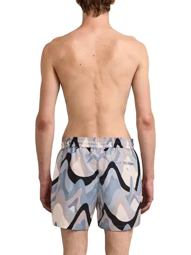 Frescobol Carioca Men's Rio Printed Swim Shorts - Coastal Blue | Thumbnail 3 Frescobol Carioca Men's Rio Printed Swim Shorts - Coastal Blue | Thumbnail 3