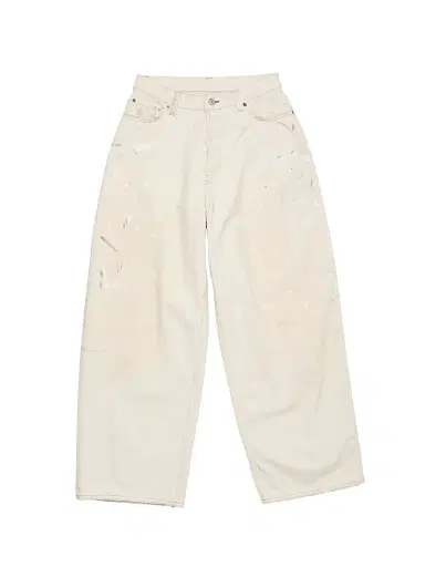 Acne Studios Men's 1981 Paint Splatter Barrel-Leg Jeans - White | Thumbnail 1 Acne Studios Men's 1981 Paint Splatter Barrel-Leg Jeans - White | Thumbnail 1