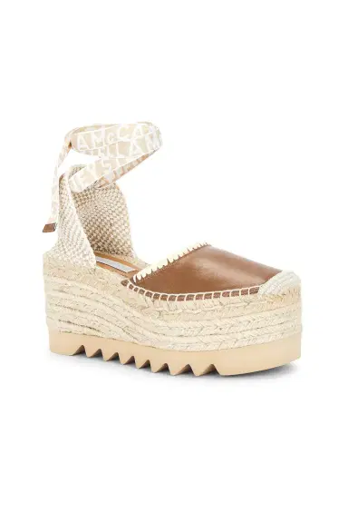 Stella McCartney Gaia 80 Whipstitched Wedge Sandal | Thumbnail 2 Stella McCartney Gaia 80 Whipstitched Wedge Sandal | Thumbnail 2