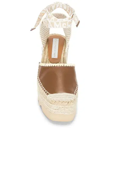 Stella McCartney Gaia 80 Whipstitched Wedge Sandal | Thumbnail 4 Stella McCartney Gaia 80 Whipstitched Wedge Sandal | Thumbnail 4