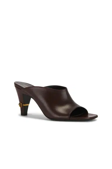 Versace Leather Mule Sandal | Thumbnail 2 Versace Leather Mule Sandal | Thumbnail 2
