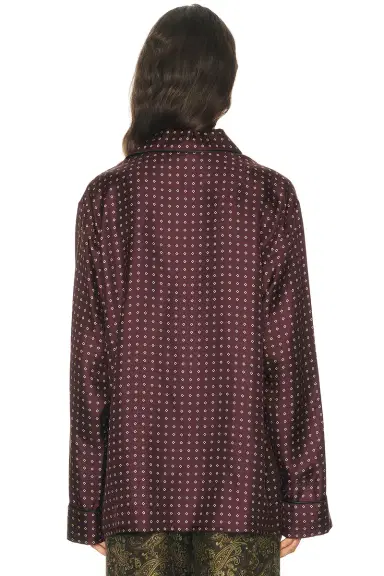 Saint Laurent Button Up Pajama Top | Thumbnail 3 Saint Laurent Button Up Pajama Top | Thumbnail 3
