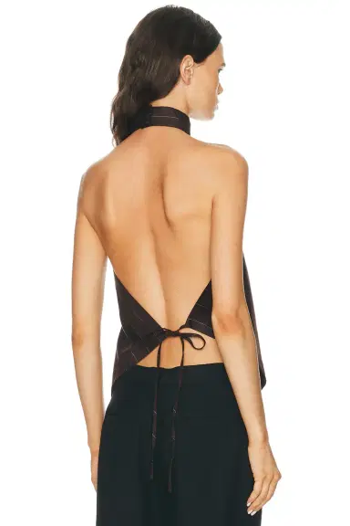 Helmut Lang Halter Scarf Top | Thumbnail 3 Helmut Lang Halter Scarf Top | Thumbnail 3