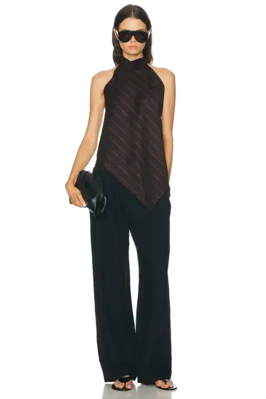 Helmut Lang Halter Scarf Top | Thumbnail 4 Helmut Lang Halter Scarf Top | Thumbnail 4