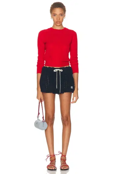 Miu Miu Crochet Mini Skirt | Thumbnail 5 Miu Miu Crochet Mini Skirt | Thumbnail 5