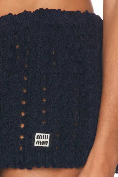 Miu Miu Crochet Mini Skirt | Thumbnail 6 Miu Miu Crochet Mini Skirt | Thumbnail 6