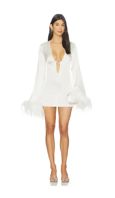 Oséree Bridal Kaftan Satin Plumage | Thumbnail 1 Oséree Bridal Kaftan Satin Plumage | Thumbnail 1