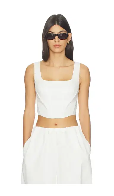 Simkhai Clio Cotton Bustier Top | Thumbnail 1 Simkhai Clio Cotton Bustier Top | Thumbnail 1