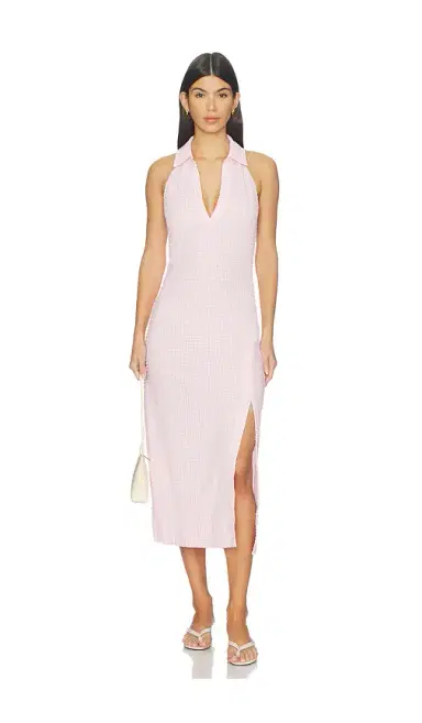 Simkhai Clairmont Halter Midi Dress | Thumbnail 1 Simkhai Clairmont Halter Midi Dress | Thumbnail 1