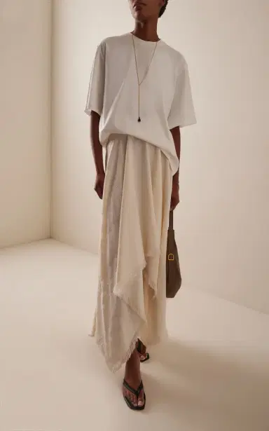 KALLMEYER Felicity Fringed Check-Weave Maxi Skirt | Thumbnail 2 KALLMEYER Felicity Fringed Check-Weave Maxi Skirt | Thumbnail 2