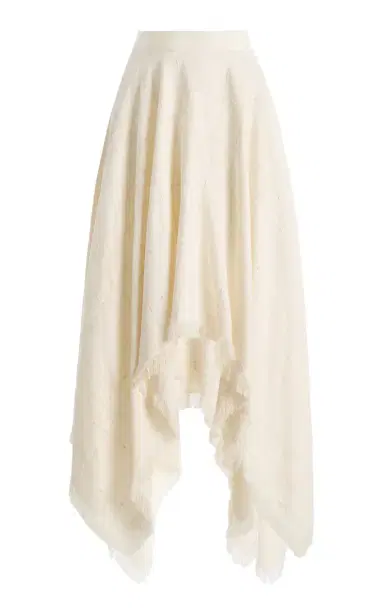 KALLMEYER Felicity Fringed Check-Weave Maxi Skirt | Thumbnail 1 KALLMEYER Felicity Fringed Check-Weave Maxi Skirt | Thumbnail 1