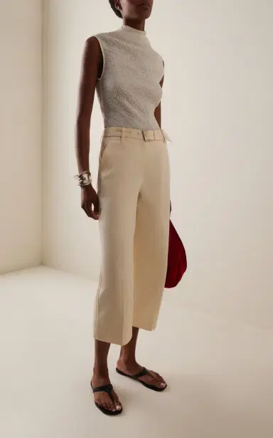 Proenza Schouler Nila Belted Cotton-Drill Pants | Thumbnail 2 Proenza Schouler Nila Belted Cotton-Drill Pants | Thumbnail 2