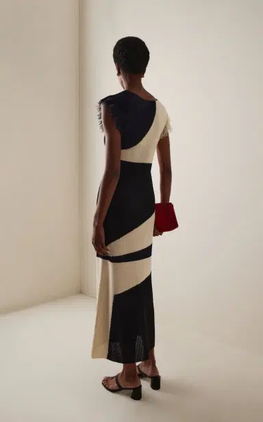 Proenza Schouler Saskia Fringed Intarsia-Knit Dress | Thumbnail 4 Proenza Schouler Saskia Fringed Intarsia-Knit Dress | Thumbnail 4
