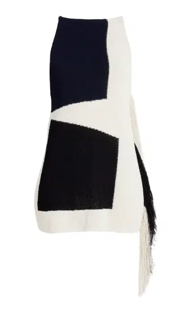 Proenza Schouler Saskia Fringed Intarsia-Knit Top | Thumbnail 1 Proenza Schouler Saskia Fringed Intarsia-Knit Top | Thumbnail 1