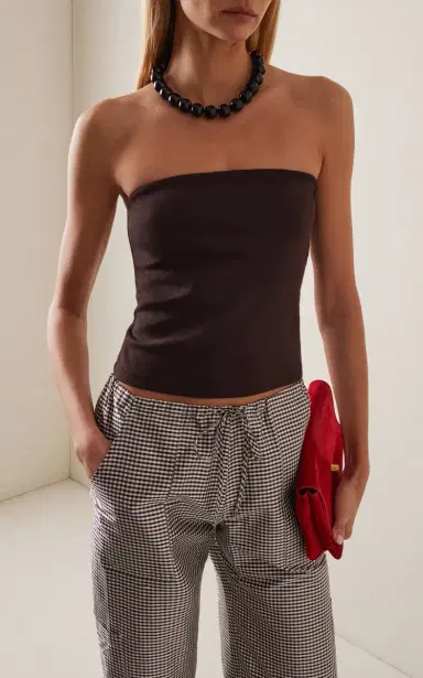 DONNI. Baby Ribbed Tube Top | Thumbnail 2 DONNI. Baby Ribbed Tube Top | Thumbnail 2