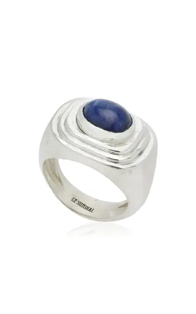 Le Sundial Le Sundial X Jeanerica The Deco Indigo Ring | Thumbnail 3 Le Sundial Le Sundial X Jeanerica The Deco Indigo Ring | Thumbnail 3