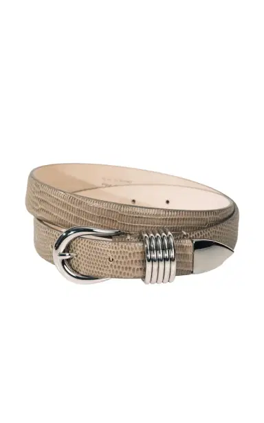 Déhanche Hollyhock Lizard-Effect Leather Belt | Thumbnail 3 Déhanche Hollyhock Lizard-Effect Leather Belt | Thumbnail 3