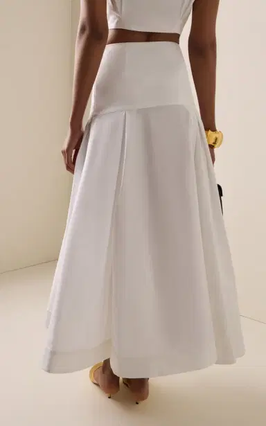 FRANÇOISE Tallulah Ruffled Cotton Midi Skirt | Thumbnail 4 FRANÇOISE Tallulah Ruffled Cotton Midi Skirt | Thumbnail 4
