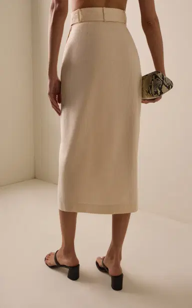Matthew Bruch Linen Midi Cargo Skirt | Thumbnail 4 Matthew Bruch Linen Midi Cargo Skirt | Thumbnail 4