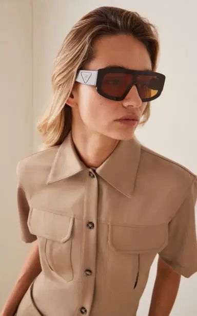 Prada Mask-Frame Acetate Sunglasses | Thumbnail 2 Prada Mask-Frame Acetate Sunglasses | Thumbnail 2