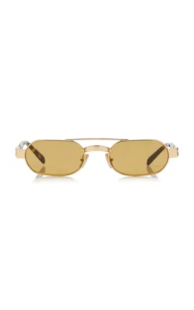 Miu Miu Aviator-Frame Metal Sunglasses | Thumbnail 1 Miu Miu Aviator-Frame Metal Sunglasses | Thumbnail 1