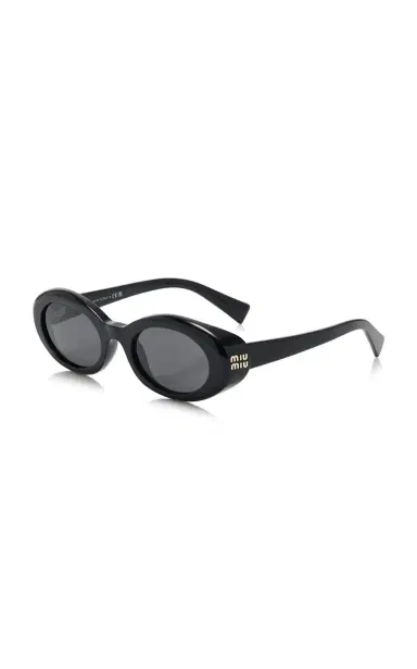 Miu Miu Round-Frame Acetate Sunglasses | Thumbnail 3 Miu Miu Round-Frame Acetate Sunglasses | Thumbnail 3