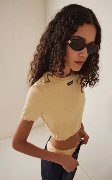 Miu Miu Round-Frame Acetate Sunglasses | Thumbnail 2 Miu Miu Round-Frame Acetate Sunglasses | Thumbnail 2