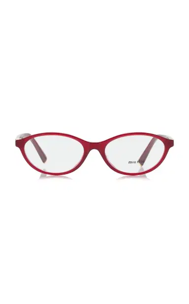 Miu Miu Round-Frame Acetate Glasses | Thumbnail 1 Miu Miu Round-Frame Acetate Glasses | Thumbnail 1