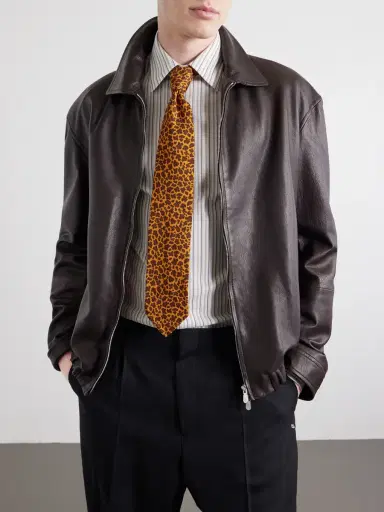 J. Mueser Leopard Print 8cm Silk Tie - Men | Thumbnail 2 J. Mueser Leopard Print 8cm Silk Tie - Men | Thumbnail 2