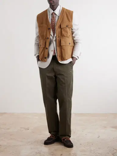 Drake's Cotton-Drill Utility Vest - Men | Thumbnail 2 Drake's Cotton-Drill Utility Vest - Men | Thumbnail 2