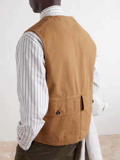Drake's Cotton-Drill Utility Vest - Men | Thumbnail 6 Drake's Cotton-Drill Utility Vest - Men | Thumbnail 6