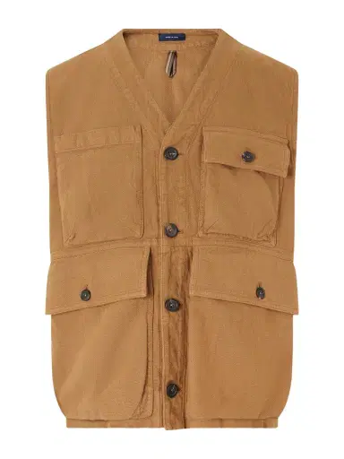 Drake's Cotton-Drill Utility Vest - Men | Thumbnail 1 Drake's Cotton-Drill Utility Vest - Men | Thumbnail 1