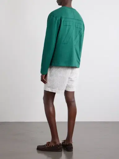 Drake's 77 Appliquéd Cotton-Jersey T-Shirt - Men | Thumbnail 4 Drake's 77 Appliquéd Cotton-Jersey T-Shirt - Men | Thumbnail 4