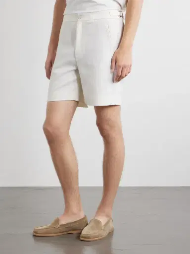 God’s True Cashmere Straight-Leg Linen-Twill Shorts - Men | Thumbnail 3 God’s True Cashmere Straight-Leg Linen-Twill Shorts - Men | Thumbnail 3