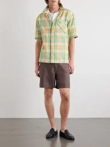 God’s True Cashmere Straight-Leg Linen-Twill Shorts - Men | Thumbnail 2 God’s True Cashmere Straight-Leg Linen-Twill Shorts - Men | Thumbnail 2