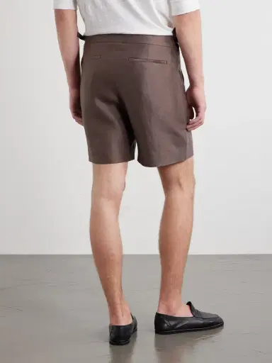 God’s True Cashmere Straight-Leg Linen-Twill Shorts - Men | Thumbnail 4 God’s True Cashmere Straight-Leg Linen-Twill Shorts - Men | Thumbnail 4