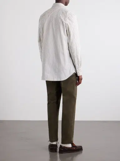 Drake's Striped Cotton-Poplin Shirt - Men | Thumbnail 4 Drake's Striped Cotton-Poplin Shirt - Men | Thumbnail 4