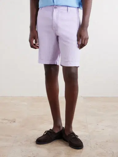 Vilebrequin Straight-Leg Garment-Dyed Linen Shorts - Men | Thumbnail 3 Vilebrequin Straight-Leg Garment-Dyed Linen Shorts - Men | Thumbnail 3