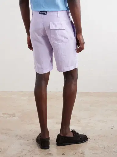 Vilebrequin Straight-Leg Garment-Dyed Linen Shorts - Men | Thumbnail 4 Vilebrequin Straight-Leg Garment-Dyed Linen Shorts - Men | Thumbnail 4