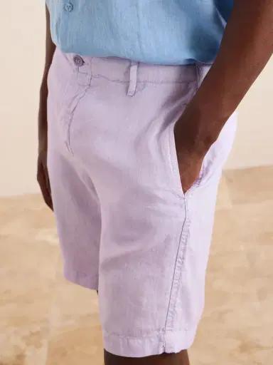 Vilebrequin Straight-Leg Garment-Dyed Linen Shorts - Men | Thumbnail 5 Vilebrequin Straight-Leg Garment-Dyed Linen Shorts - Men | Thumbnail 5