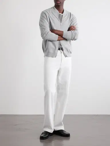 John Smedley 16.Singular Merino Wool Zip-Up Cardigan - Men | Thumbnail 2 John Smedley 16.Singular Merino Wool Zip-Up Cardigan - Men | Thumbnail 2