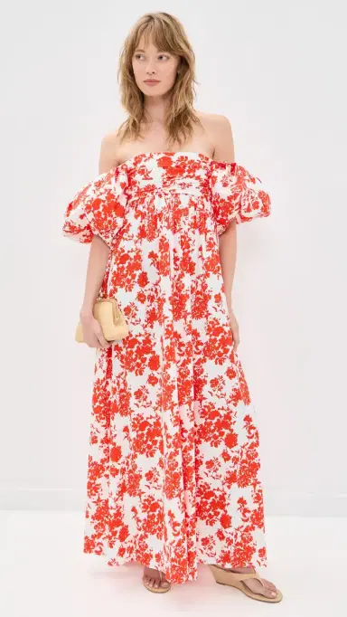 CAROLINE CONSTAS Emilia Maxi Red | Thumbnail 5 CAROLINE CONSTAS Emilia Maxi Red | Thumbnail 5