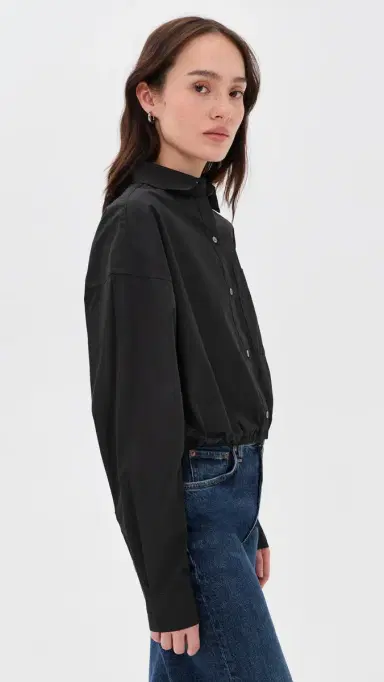ATM Anthony Thomas Melillo Button Down Blouse Black M | Thumbnail 4 ATM Anthony Thomas Melillo Button Down Blouse Black M | Thumbnail 4