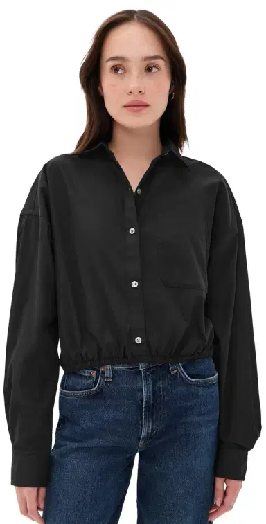 ATM Anthony Thomas Melillo Button Down Blouse Black M | Thumbnail 1 ATM Anthony Thomas Melillo Button Down Blouse Black M | Thumbnail 1