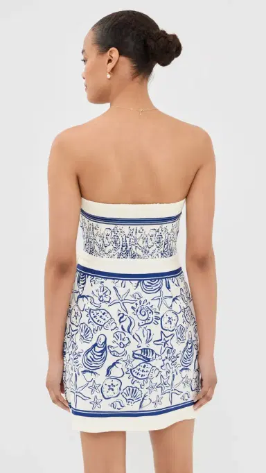 SIMKHAI Darbie Linen Bustier Mini Dress Blueberry ulti | Thumbnail 3 SIMKHAI Darbie Linen Bustier Mini Dress Blueberry ulti | Thumbnail 3