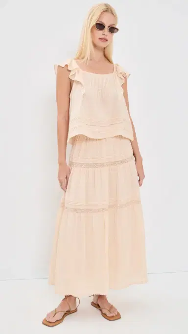 PAIGE Andres Skirt Light Peach Light Peach | Thumbnail 5 PAIGE Andres Skirt Light Peach Light Peach | Thumbnail 5
