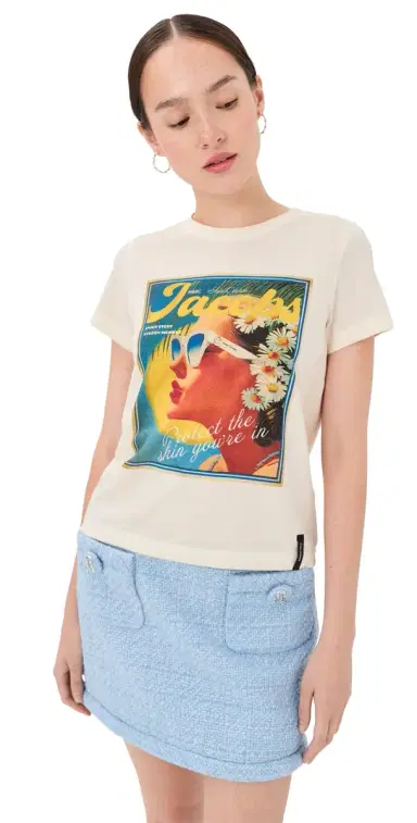 Marc Jacobs Sun Poster Femme Tee White Multi M | Thumbnail 1 Marc Jacobs Sun Poster Femme Tee White Multi M | Thumbnail 1